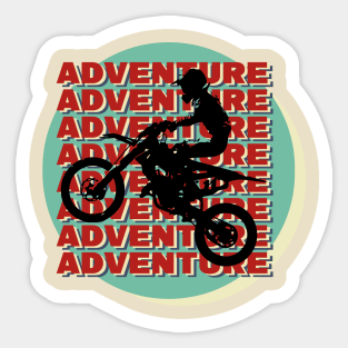 motocross vintage retro Sticker